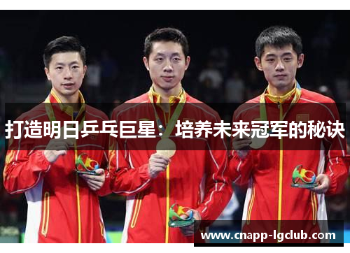 打造明日乒乓巨星：培养未来冠军的秘诀