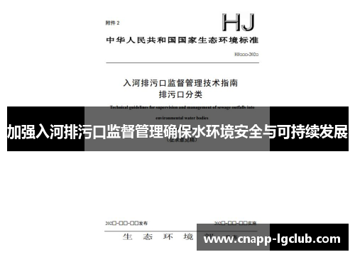 加强入河排污口监督管理确保水环境安全与可持续发展