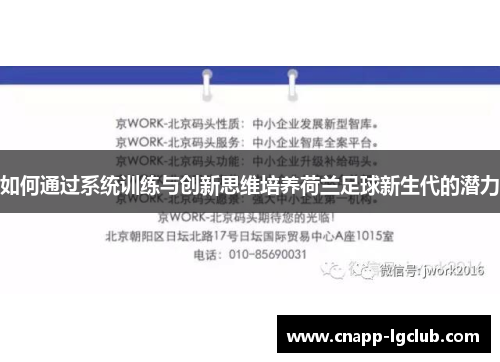 如何通过系统训练与创新思维培养荷兰足球新生代的潜力
